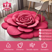 🌸Alfombra Floral de Tierra de Diatomeas | Absorbente + Antideslizante + Ideal para Baño y Entrada✨ ¡Oferta por Tiempo Limitado!
