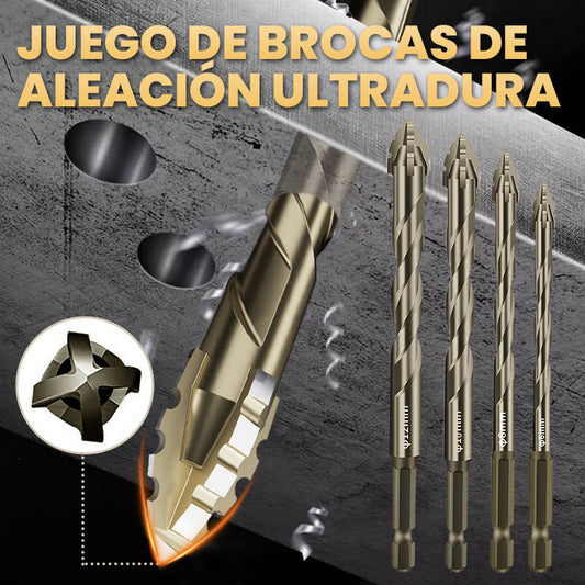 🔧Broca Excéntrica Serrada de 4 Filos | Taladrado Seco Sin Agua + Ideal para Azulejos, Mármol y Concreto✨