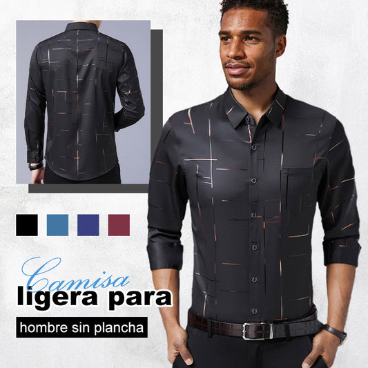 👔Especiales Otoño/Invierno🔥Camisa fina sin planchado para hombre