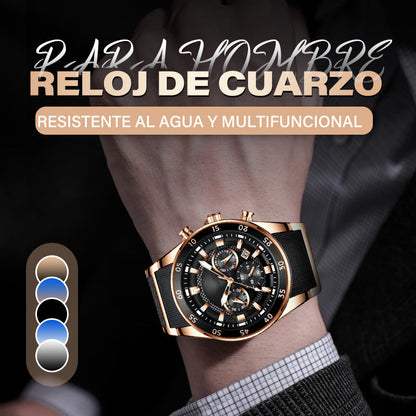 💎Reloj de cuarzo multifuncional resistente al agua para hombre