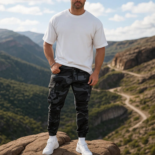 👖Pantalones de trabajo tácticos resistentes – 💪 Nailon-algodón duradero | 🔧 Multibolsillos | 🌲 Ideales para exteriores y trabajo