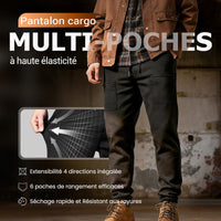 🌞Pantalones Casuales de Hombres | Tela Fresca de Hielo, Elásticos & Impermeables | 6 Bolsillos💧