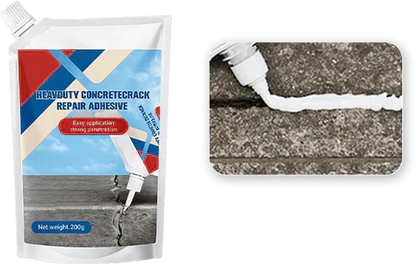 📢📢50% OFF !! ⏰Extra-Strength New Formula Concrete Crack Repair Filler, Waterproof Heavy-Duty Crack Adhesive for Driveway, Patio & Wall Cracks