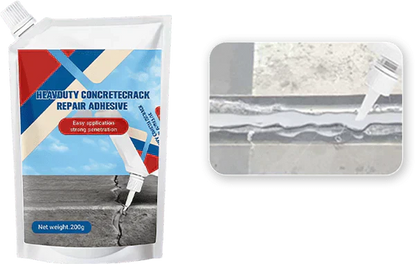 📢📢50% OFF !! ⏰Extra-Strength New Formula Concrete Crack Repair Filler, Waterproof Heavy-Duty Crack Adhesive for Driveway, Patio & Wall Cracks