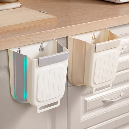 Cubo de basura plegable y colgante multiusos para la cocina