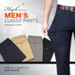 Pantalones clásicos de cintura alta para hombre