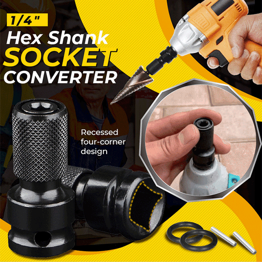 🎉 2026 Sale — Over 28,000 Sold! 🔧 1/4" Hex Shank Socket Converter – Quick Release & Chrome Moly Steel ⚙️