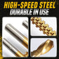 🥳2026 HOT SALE🥳💞50K+ SOLD!🔩⚡Titanium‑Coated Twist Drill Set – 6 sizes, drills & saws in one. High‑speed steel, no rust. Wood, metal, plastic – all in one kit! 🧰✨