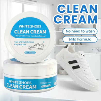 ✨Crema Limpiadora para Zapatos Blancos | Sin Lavado, Elimina Manchas & Amarillezco | 2+1 GRATIS