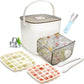 🎁Last Day Promotion 50% OFF🔥Essential for summer🥤🧊 Ice Cube Maker with Storage – 48 cubes at once, leak‑proof lid. Stackable, saves space. Includes ice scoop & tong.