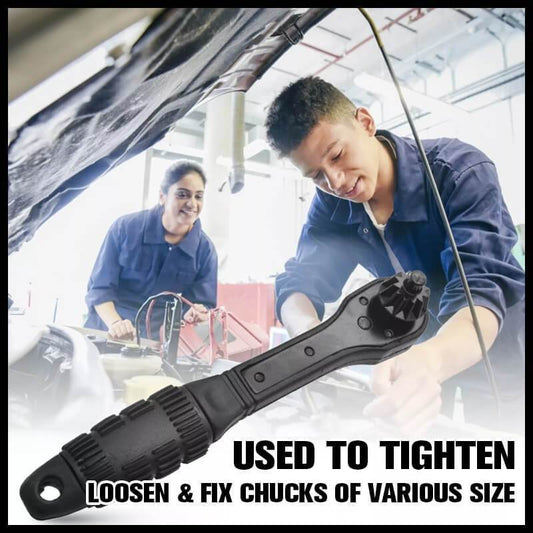 🎉 2026 Sale — Over 26,000 Sold! 🔧 2 in 1 Drill Chuck Ratchet Spanner – Faster Bit Changes ⚡