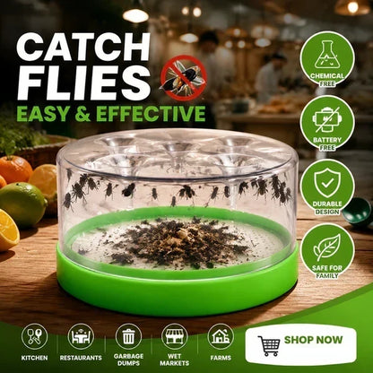 🏆Flash Sale⚡50K+ SOLD! Almost Gone-💥🔌✅ Reusable fly trap—no electricity, no poison! 🏠 Safe to use in the kitchen and around children and pets.
