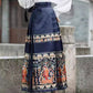 Conjunto de vestido plisado de traje étnico retro para mujer ✈️ENVÍO GRATIS