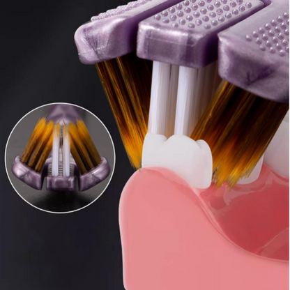 🦷Cepillo de Dientes Tri-Cabezal | Limpieza Profunda + Protección de Encías | Ideal para Ortodoncia✨