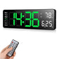 ⚡16" Large Digital Clock with Temperature, Date, Auto DST, Night Light, Auto Brightness Dimmer