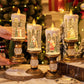 Luz Nocturna de Vela de Navidad