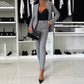 Conjunto de Blazer de Doble Botonadura y Pantalón Sastre para Mujer