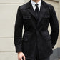 Blazer de Cuero Sintético para Hombre con Bolsillos