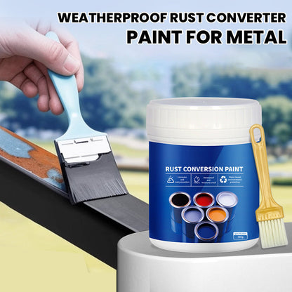 🔧Convertidor de Óxido para Metal | Pintura a Base de Agua, Sin Tratar Óxido, Multicolor ✨ Ideal para Techos y Equipos
