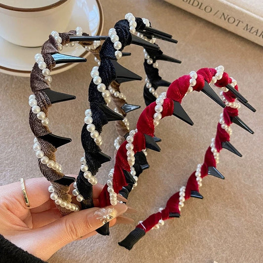 🔥Venta caliente🔥 Diadema Vintage de Perlas Artificiales (55% DE DESCUENTO)