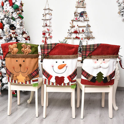 🎅Funda para silla con motivos navideños✨Haz de tu hogar el lugar más acogedor estas Navidades🎄