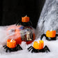 🏆Éxito de ventas de Halloween 2025⚡🎃 Farolillo LED de calabaza de Halloween con araña espeluznante: decoración para el hogar con luz de vela sin parpadeos🕷️