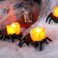 🏆Éxito de ventas de Halloween 2025⚡🎃 Farolillo LED de calabaza de Halloween con araña espeluznante: decoración para el hogar con luz de vela sin parpadeos🕷️
