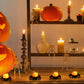 🏆Éxito de ventas de Halloween 2025⚡🎃 Farolillo LED de calabaza de Halloween con araña espeluznante: decoración para el hogar con luz de vela sin parpadeos🕷️