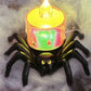 🏆Éxito de ventas de Halloween 2025⚡🎃 Farolillo LED de calabaza de Halloween con araña espeluznante: decoración para el hogar con luz de vela sin parpadeos🕷️