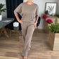 Elegante Cárdigan de Línea Larga y Top & Pantalones Conjunto de 3 Piezas