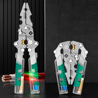 🔧Pinzas Eléctricas Multifunción Plegables con Detector de Voltaje | Pelar, Crimpar y Torcer Cables + Portátiles para Electricistas✨