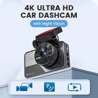🎁Oferta por tiempo limitado🔥Dashcam para coche 4K Ultra HD con visión nocturna