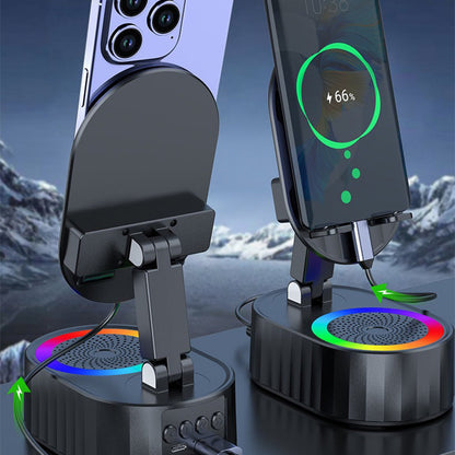 🔥OFERTA ESPECIAL 💥Soporte para teléfono móvil mejorado 2026 con altavoz de inducción/batería externa/luz ambiental