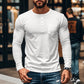 👕 Camiseta Henley de Manga Larga para Hombre – Cuello con Botones, Corte Ajustado, Bolsillo en Pecho, Transpirable, Antiarrugas, Ideal para Otoño/Invierno, Tallas M-3XL