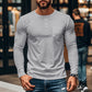 👕 Camiseta Henley de Manga Larga para Hombre – Cuello con Botones, Corte Ajustado, Bolsillo en Pecho, Transpirable, Antiarrugas, Ideal para Otoño/Invierno, Tallas M-3XL