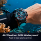 📢📢50% OFF !! ⏰ Multifunctional Waterproof LED Digital Watch – 50M, Dual Movement, Stopwatch 🌙