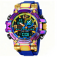 📢📢50% OFF !! ⏰ Multifunctional Waterproof LED Digital Watch – 50M, Dual Movement, Stopwatch 🌙