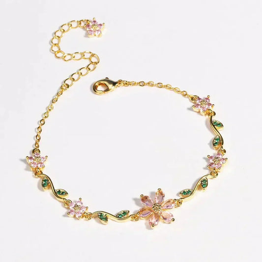 📢📢50% DE DESCUENTO! 🔥NOVEDAD 2026🔥 – Pulsera floral (Joya y regalo ideal)