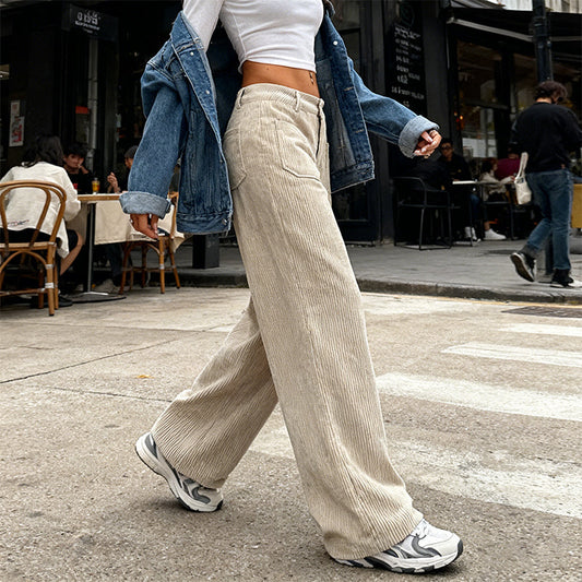 🔥50% DE DESCUENTO🔥 Pantalones Casuales de Mujer – Ajuste Holgado y Cintura Alta para Máxima Comodidad y Estilo 👖✨