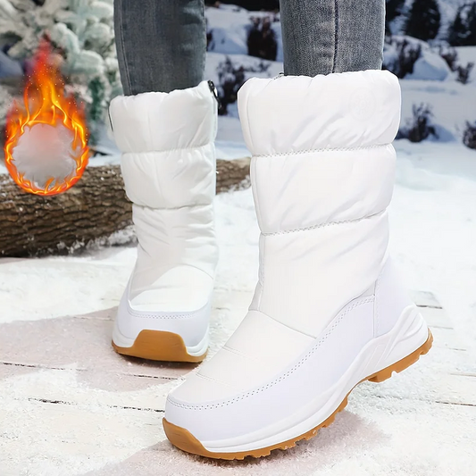Botas de Nieve para Mujer, Invernales Térmicas con Forro Afelpado Calientito