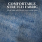 Jeans de Mezclilla con Elastano para Mujer, Tiro Alto y Corte Recto