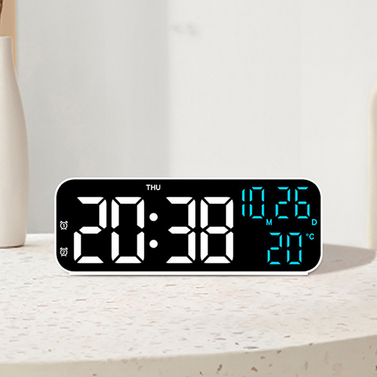 Reloj Despertador Digital LED con Termómetro