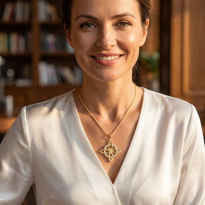 ✨🔥Collar con Dije Nudo de Bruja Unisex📿