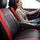 🚗Funda de Asiento de Auto de Cuero Matelassé Lujo | 9 Piezas, Universal, Color Negro ✅