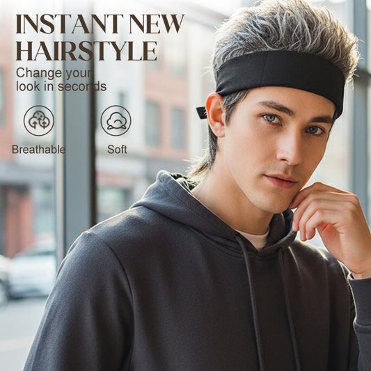 Gorras con Peluca Unisex de Estilo Hip-Hop