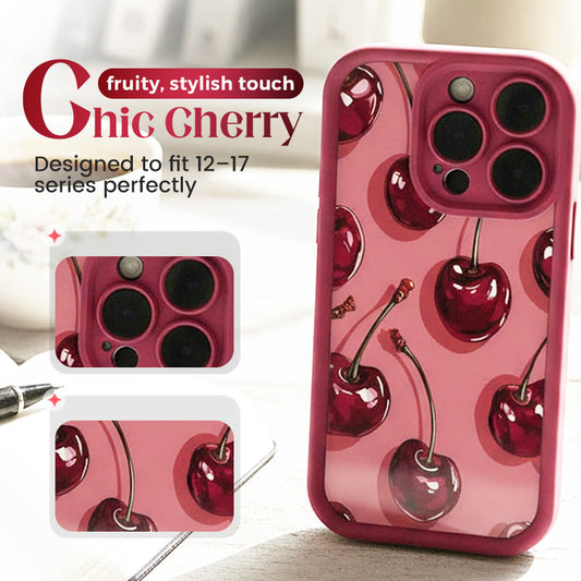 🍒Funda Protectora con Estampado de Cerezas para Series 12-17