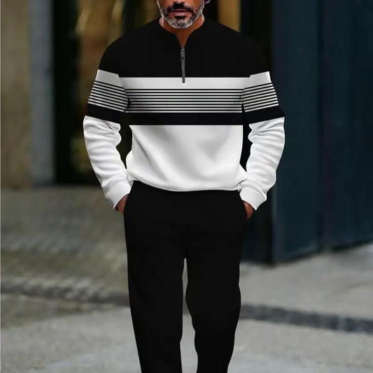 Conjunto de Sudadera y Pantalón para Hombre con Estampado Gráfico
