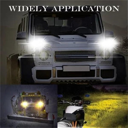 🏍️Faro LED para Moto y Scooter | 3 Lentes, Bicolor, IP67 Impermeable, 4500LM ✅