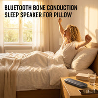 Bone Conduction Sleep Speaker Pillow | Resonance Sound Bluetooth/TF Card | Sleep Aid No Disturb Partner