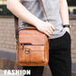 Bolso Cruzado de Cuero para Hombre | Gran Capacidad Multiusos | Para Negocios y Ocio